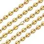 ChainsHouse Stainles Steel Coffee Beans Link Necklace for Men Women 18K Real Gold Plated Chain, 18''-30'',Send Gift Box ChainsHouse Stainles Steel Coffee Beans Link Necklace for Men Women 18K Real Gold Plated Chain, 18''-30'',Send Gift Box