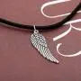 Yfe Angel Wing Necklace Choker Black Cord Choker Necklace for Women and Girls Personalized Choker Pendant (Silver) Yfe Angel Wing Necklace Choker Black Cord Choker Necklace for Women and Girls Personalized Choker Pendant (Silver)
