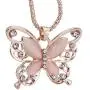 Comelyjewel Necklace Hollow Crystal Butterfly Pendant Necklace Jewelry for Women Girl Birthday Gifts Durable and Useful