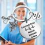 PENQI Medical Assistant Keychain MA Gift Everybody Relax The Medical Assistant is Here Keychain Medical Assistant Appreciation Gift Thank You Gift
