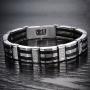 Ostan Mens stainless steel Chain Link Bracelet