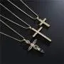 cmoonry 14K Gold Plated Cross Necklace for Men AAA+ CZ Cross Pendant Necklace 19.7+2“ Box Chain Hip Hop Male Jewelry cmoonry 14K Gold Plated Cross Necklace for Men AAA+ CZ Cross Pendant Necklace 19.7+2“ Box Chain Hip Hop Male Jewelry