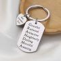 WSNANG Grandma Gift Best Grandma Ever Keychain Family Jewelry Grandma Birthday Gift Grandma to Be Gift