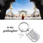 Goddaughter Keychain Goddaughter Gift from Godmother Goddaughter Christening Gifts Jewelry Never Forget That I Love You