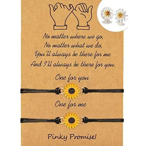 DESIMTION Pinky Promise Friendship Bracelets Best Friend Birthday Gifts Matching Long Distance Bracelet for Couple Sister Mother Daughter Boyfriend Girlfriend DESIMTION Pinky Promise Friendship Bracelets Best Friend Birthday Gifts Matching Long Distance Bracelet for Couple Sister Mother Daughter Boyfriend Girlfriend