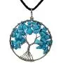 YACQ Tree of Life Gemstone Cluster Pendant Necklace Wire Wrapped Healing Chakra Spiritual Raw Stone Tumbled Handcrafted Jewelry for Women 18''+2'' YACQ Tree of Life Gemstone Cluster Pendant Necklace Wire Wrapped Healing Chakra Spiritual Raw Stone Tumbled Handcrafted Jewelry for Women 18''+2''