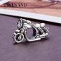 TINYSAND Valentines Day Gift 925 Sterling Silver ''Fast & Furious'' Retro Hand-crafted Motorcycle Charm Bead, Autobike Biker Sport Charms for Bracelets