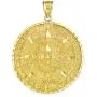 14k Yellow Gold Aztec Charm Mayan Calendar Pendant 14k Yellow Gold Aztec Charm Mayan Calendar Pendant