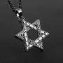 HZMAN Magen Star of David Pendant Necklace Women Men Chain Silver Stainless Steel Israel Necklace HZMAN Magen Star of David Pendant Necklace Women Men Chain Silver Stainless Steel Israel Necklace