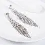 SELOVO Fashion Bohemia Women Long Tassel Link Fringe Dangly Earrings Clear Crystal SELOVO Fashion Bohemia Women Long Tassel Link Fringe Dangly Earrings Clear Crystal