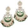 Aheli Indian Ethnic Faux Kundan Beaded Red Enamel Maang Tikka Earrings Set Wedding Fashion Jewelry for Women Aheli Indian Ethnic Faux Kundan Beaded Red Enamel Maang Tikka Earrings Set Wedding Fashion Jewelry for Women