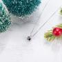 ZRU Dainty Necklace for Women, 18K Rose Gold/Gold/White Gold Plated Simple Pendant Necklace with Cubic Zirconia, Valentines Day Gift Birthday Gifts for Teen Girls Girlfriend Wife Her
