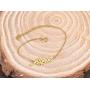 HUAN XUN Custom Name Necklace Personalized Initial Necklaces in Golden Silver