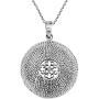 AeraVida Ancient Tibetan Amulet .925 Sterling Silver Pendant Necklace
