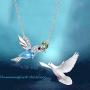 YFN 925 Sterling Silver Hummingbird Necklace Hummingbird Jewelry Hummingbird Gifts for Women Pendant Gifts