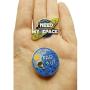Stickeroonie Enamel Pin Set - I Need My Space Enamel Pin and Cute Astro Cat Astronaut Galaxy Planet Lapel Pin 1.2 Inches Enamel Pins Set Cute Backpack Lapel Pins Hat Pins Clothing Pins Cute Jewelry