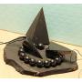 Karelian Heritage Authentic Shungite Stone Pendant and Black Crystal Pyramid Protection Set