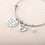 Gzrlyf Sister in Law Bracelet Not Sister by Blood But Sister by Heart Charm Bangle Bracelet Sister Friend Gift
