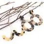 Leopard Earrings Bangle Bracelets for Women Cheetah Print Layer Bracelets Resin Acrylic Hoop Dangle Earrings Leather Leopard Leaf Drop Earrings Jewelry Set for Girls