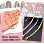 ChainsPro Girls Layered Necklace, Choker, Snake Calvice Chain, Delicate Dainty Jewelry, with Durable Clasp, 3/5MM Width, 12“/15''/18”(Send Gift Box)