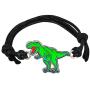 Fun Jewels Handmade T-Rex Dinosaur Charm Color Change Mood Bracelet For Boys Girls Dino Jewelry