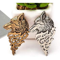 Vintage Personalized Wolf Head Brooch Fashion Unisex Animal Suit Collar Pin Buckle Broche Wolfhead Brooches Pins