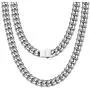 WESTMIAJW Mens Miami Cuban Link Chain Necklace Jewelry,Stainless Steel/Black/Gold,12/14mm Width,45/50/55/60/65/70/75cm WESTMIAJW Mens Miami Cuban Link Chain Necklace Jewelry,Stainless Steel/Black/Gold,12/14mm Width,45/50/55/60/65/70/75cm