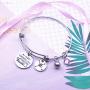omodofo 2020 Graduation Gifts Bracelet Jewelry Inspirational Charm Compass Bangle Gifts for Girls Women