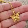 kelistom 14K Gold/18K Gold Plated Hollow Butterfly Pendant Necklace for Women Men Girls Boys, 2” Extension kelistom 14K Gold/18K Gold Plated Hollow Butterfly Pendant Necklace for Women Men Girls Boys, 2” Extension