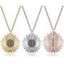HkFcle Pendant Necklace, Alloy Sunflower Necklace, eco-Friendly Pendant Necklace, Couple Jewelry/Gift (Color : 3 Colors)