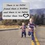 Zuo Bao Brother Gifts Brother Keychain There is no Better Friend Than a Brother Gift for Friend Family Jewelry