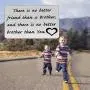 Zuo Bao Brother Gifts Brother Keychain There is no Better Friend Than a Brother Gift for Friend Family Jewelry