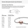 PANDORA Jewelry Moments Heart Clasp Snake Chain Rose Bracelet PANDORA Jewelry Moments Heart Clasp Snake Chain Rose Bracelet