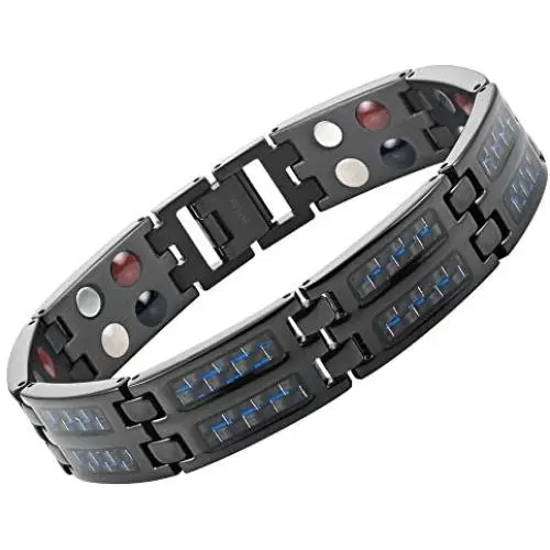Willis Judd Mens Titanium Magnetic Bracelet Carbon Fiber & Free Link Removal Tool Willis Judd Mens Titanium Magnetic Bracelet Carbon Fiber & Free Link Removal Tool