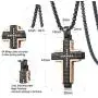 WESTMIAJW Stainless Steel Black Cross Pendant Necklace Chain Jewelry for Men Boys 60cm WESTMIAJW Stainless Steel Black Cross Pendant Necklace Chain Jewelry for Men Boys 60cm