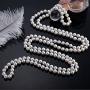 VIKI LYNN Faux Pearl Necklace Costume Jewelry Fashion Flapper Accessories 59 inch Long Necklaces for Women