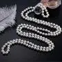 VIKI LYNN Faux Pearl Necklace Costume Jewelry Fashion Flapper Accessories 59 inch Long Necklaces for Women