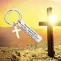 BEKECH Christian Keychain Gifts Trust in The Lord Proverbs 3:5-6 Keychain with Cross Charm Religious Jewelry Christian Faith Gift BEKECH Christian Keychain Gifts Trust in The Lord Proverbs 3:5-6 Keychain with Cross Charm Religious Jewelry Christian Faith Gift
