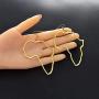 Fashion Gold Africa Map Hollow Out Drop Dangle Earrings for Girls Womens Minimalist Design Earrings