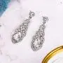 BriLove Womens Wedding Bridal Crystal Art Deco Teardrop Hollow Chandelier Dangle Earrings BriLove Womens Wedding Bridal Crystal Art Deco Teardrop Hollow Chandelier Dangle Earrings