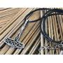Trilogy Jewelry Pewter Thors Hammer with Celtic Knot Mjolnir Viking Pendant, Leather Necklace