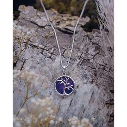 Boma Jewelry Sterling Silver Tree of Life Circle Necklace, 16 Inches