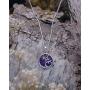 Boma Jewelry Sterling Silver Tree of Life Circle Necklace, 16 Inches