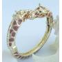 Unique Animal Giraffe Bracelet Bangle Cuff Clear Austrian Crystal