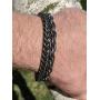 Skull Bracelet - BLACKSTATIC Collection - Premium Mens Vintage Punk Stainless Steel Biker Skull Bracelet.