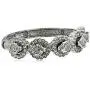 1928 Jewelry Silver-Tone Crystal Flower Stretch Bracelet, 2.25'' 1928 Jewelry Silver-Tone Crystal Flower Stretch Bracelet, 2.25''