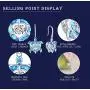 JO WISDOM Blue Fire Opal Dolphins/Turtle/Mermaid Tail Earrings,925 Sterling Silver Dancing Diamond Cubic Zirconia Drop & Dangle Fish Hook Animal Earrings
