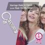 G-Ahora Sister in Law Gift Marriage Made Us Family Love Made You My Sister Bracelet Keychain Gifts for Sister in Law