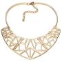 Onnea Gold Tone Cutout Geo Choker Necklace for Women