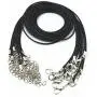 Glory Qin 10pcs Black Leather Necklace Cord Chain 1.5mm 2'' Extension Chain Glory Qin 10pcs Black Leather Necklace Cord Chain 1.5mm 2'' Extension Chain